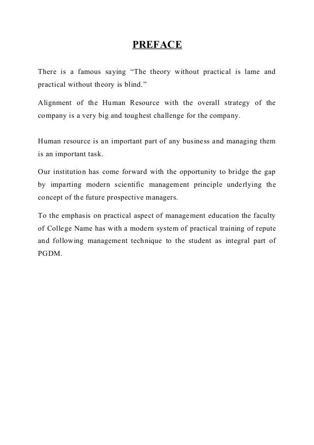 Dissertation on hr